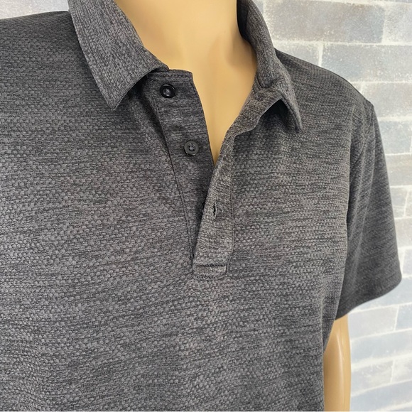Men’s Falls Creek Polo Polyester Shirt Gray 3 Button Placket Size XL - Picture 2 of 7